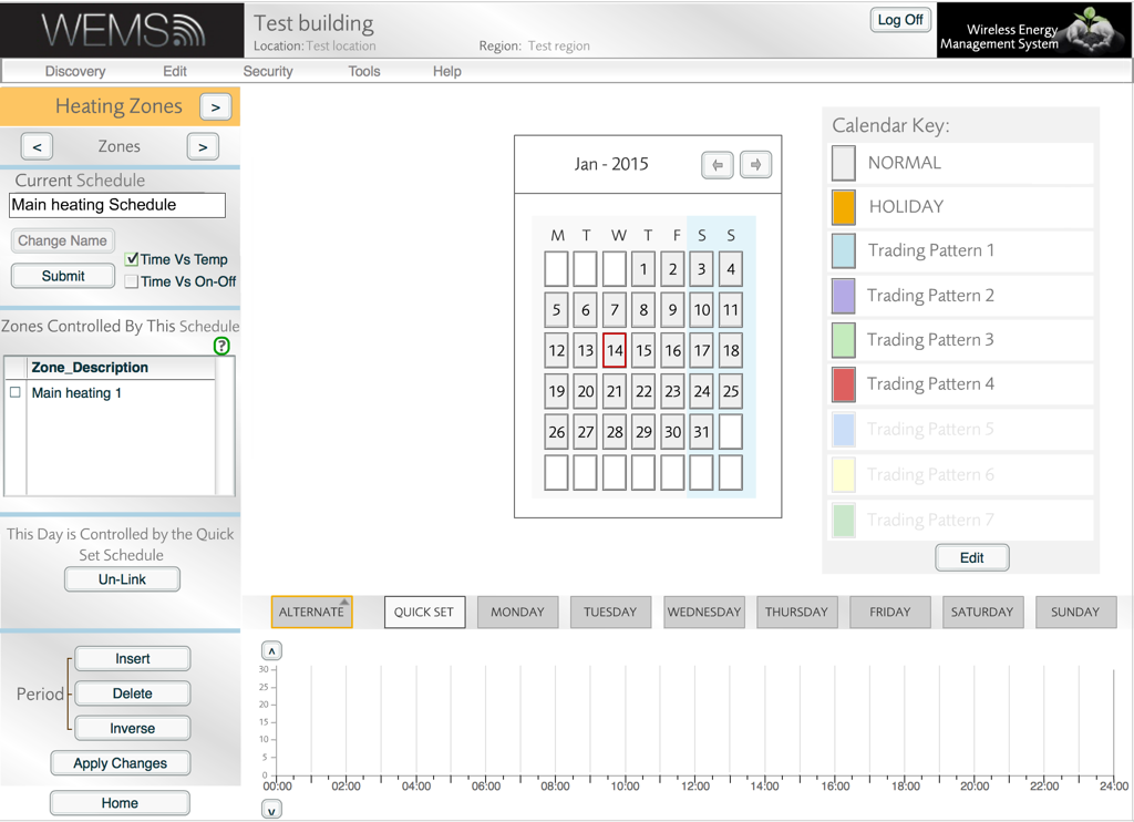 Create Heating Schedule