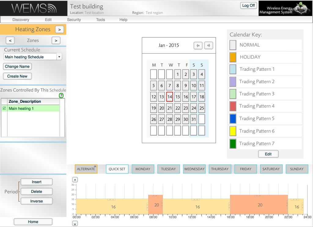 Create Heating Schedule