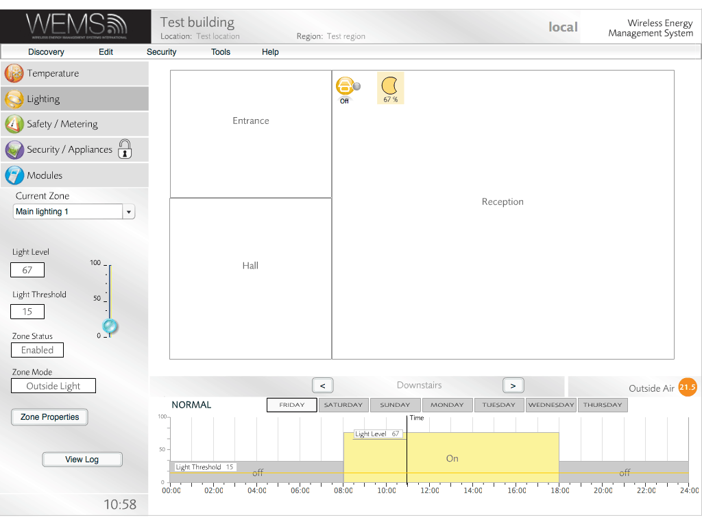 Create Lighting Schedule